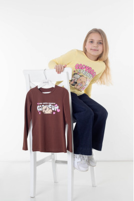 Комплект для дівчаток з 2-х лонгслівів